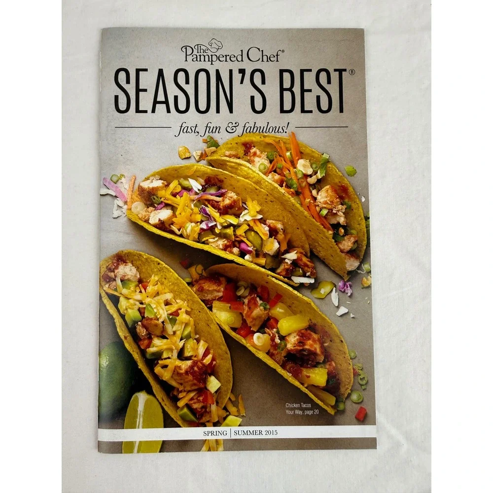 Pampered Chef Seasons Best Recipe Booklets Lot of 5‎ Cookbooks 2015-2020 Mixed